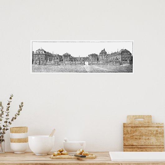 Chateau of Varsailles Poster (Keuken)