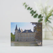 Chateau Pichon Longueville Baron en vijver Briefkaart (Staand voorkant)