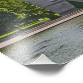 Chateau Pichon Longueville Baron en vijver Foto Afdruk (Hoek)