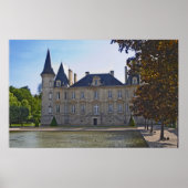 Chateau Pichon Longueville Baron en vijver Poster (Voorkant)