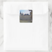 Chateau Pichon Longueville Baron en vijver Vierkante Sticker (Tas)