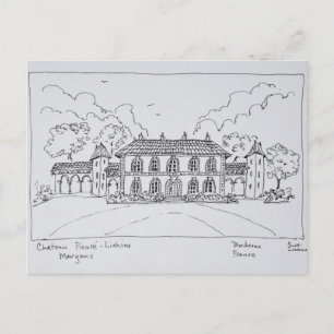 Chateau Prieure-Lichine, Margaux, Bordeaux Briefkaart