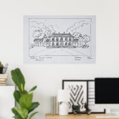 Chateau Prieure-Lichine, Margaux, Bordeaux Poster (Thuiskantoor)