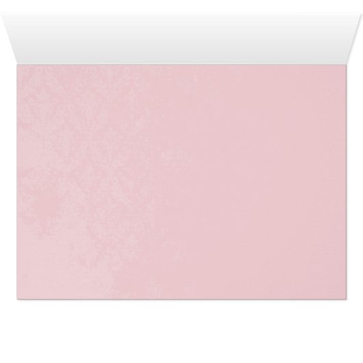 Chateau Roos Pink Chandelier Wedding Invitations (Binnen Horizontaal (Onder))