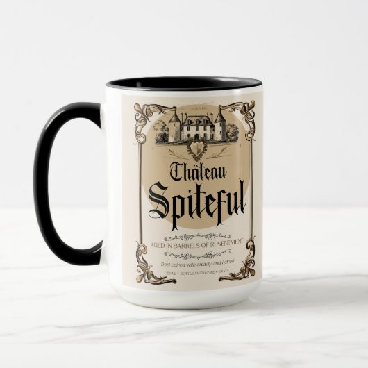 Château Spiteful - Gerijpt in vaten van wrok Mok (Links)