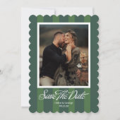 Chateau Stripe Foto Bewaar de Datum Save The Date (Voorkant)