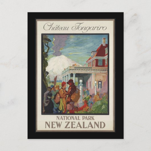 Chateau Tongariro Nieuw-Zeeland Briefkaart (Voorkant)