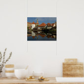 Chateau Tower, Vltava River, Cesky Krumlov Poster (Keuken)