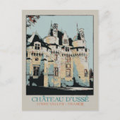 Chateau van Ussé in de Loire-vallei, Frankrijk Briefkaart (Voorkant)