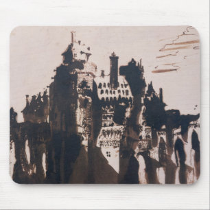 Chateau verrijkt door twee bruggen muismat