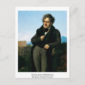 Chateaubriand Meditating van Anne Girodet-Trioson Briefkaart