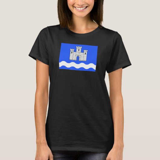 Chateauneuf du Faou France Flag T-shirt (Voorkant)