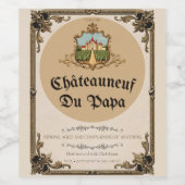 Châteauneuf du Papa – Funny Dad Parodie Wijnlabel Wijn Etiket (Enkel label)