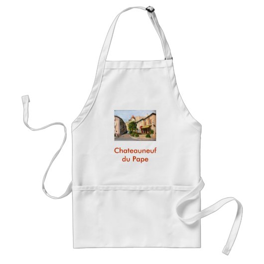 "Chateauneuf du Pape" apron Standaard Schort (Voorkant)
