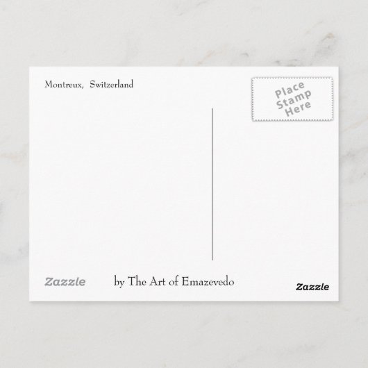 Chateaux Chillon Briefkaart (Achterkant)