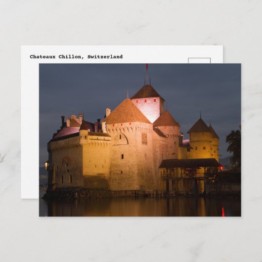 Chateaux Chillon, Briefkaart Zwitserland (Voorkant / Achterkant)