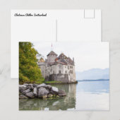 Chateaux Chillon Zwitserland Briefkaart (Voorkant / Achterkant)
