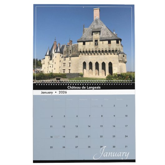 Chateaux of the Loire 2021 Wall Calendar Kalender (Jan 2026)