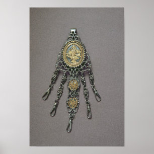 Chatelaine, eind 18e eeuw poster