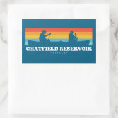 Chatfield Reservoir Colorado Canoe Rechthoekige Sticker (Tas)