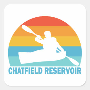 Chatfield Reservoir Colorado Kajak Vierkante Sticker