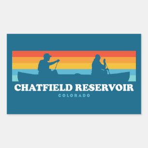 Chatfield Reservoir Colorado Kano Rechthoekige Sticker