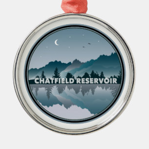 Chatfield Reservoir Colorado Reflectie Metalen Ornament