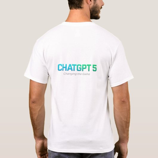 ChatGPT 5 AI T-shirt | Futuristische tech- en AI-l (Achterkant)