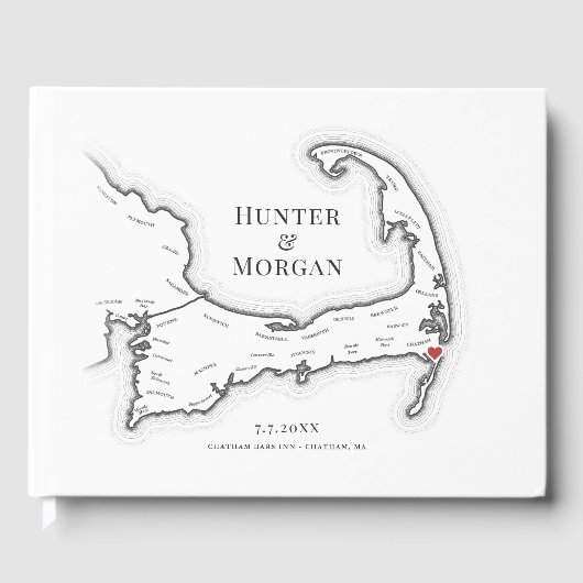 Chatham Bars Inn Cape Cod Bruiloft Gastenboek (Voorkant)