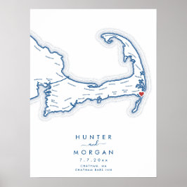 Chatham Bars Inn Trouw Navy Gastboek Poster