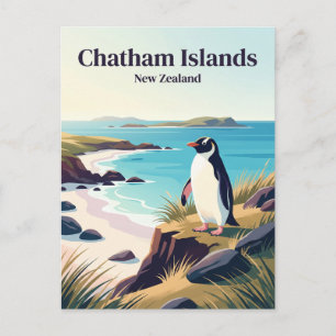 Chatham-eilanden Nieuw-Zeeland Briefkaart