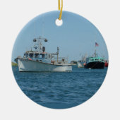 Chatham Harbour Boats Keramisch Ornament (Voorkant)