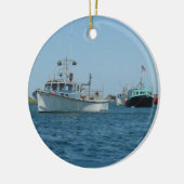 Chatham Harbour Boats Keramisch Ornament (Links)