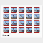 Chatham Light Vierkante Sticker (Vel)