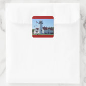 Chatham Light Vierkante Sticker (Tas)