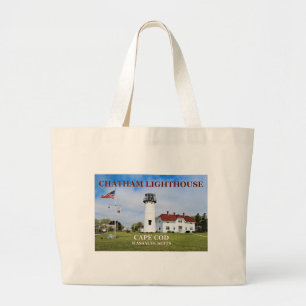 Chatham Lighthouse Cape Cod Massachusetts Canvas t Grote Tote Bag