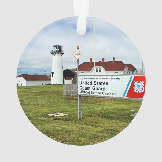 Chatham Lighthouse Cape Cod Massachusetts Ornament (achterkant)