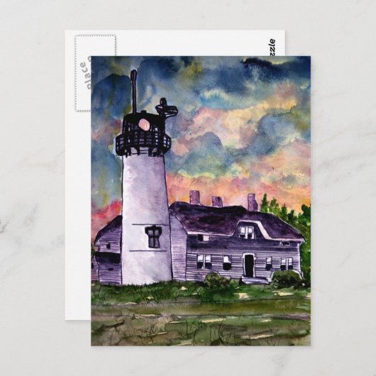 Chatham Lighthouse Marthas Vineyard Briefkaarten (Voorkant / Achterkant)