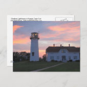 Chatham Lighthouse Sunset Briefkaart (Voorkant / Achterkant)