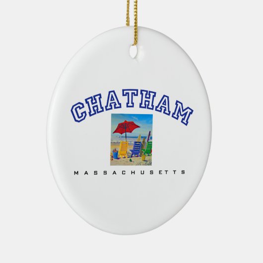 Chatham, MA - Beach Keramisch Ornament (Rechts)