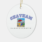 Chatham, MA - Beach Keramisch Ornament (Links)