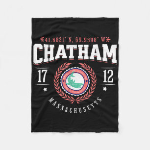 Chatham Ma Cape Kabeljauw Souvenir Strand Haai Nau Fleece Deken