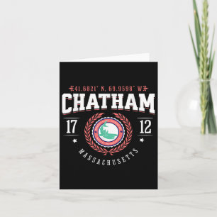 Chatham Ma Cape Kabeljauw Souvenir Strand Haai Nau Kaart