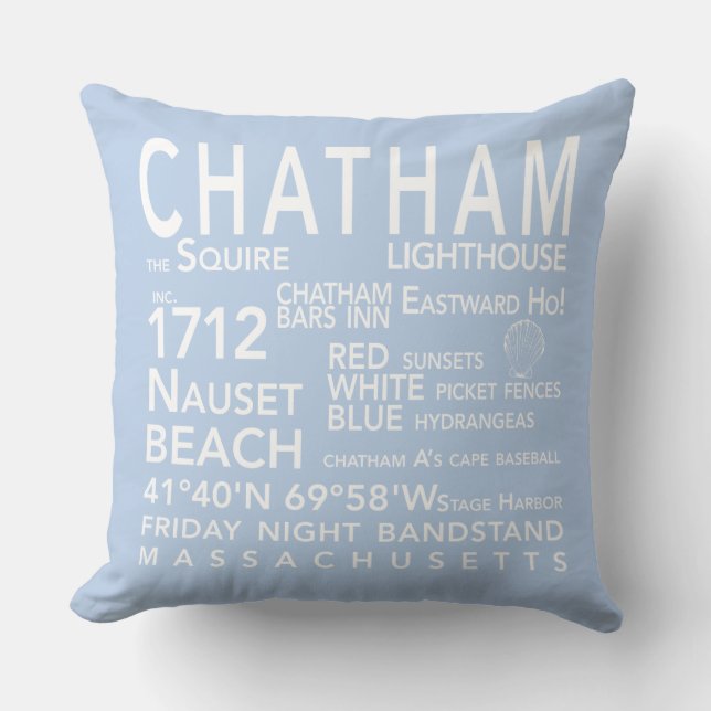 Chatham MA goot Pillow Kussen (Voorkant)