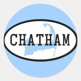 Chatham, MA-Sticker Ronde Sticker