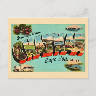 Chatham Massachusetts Welkomstansichtkaart Briefkaart