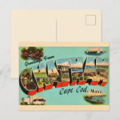 Chatham Massachusetts Welkomstkaart Briefkaart (Voorkant / Achterkant)