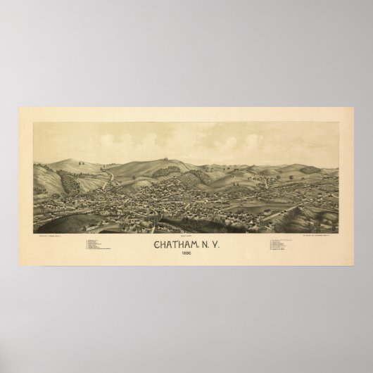 Chatham NY 1886 Poster (Voorkant)