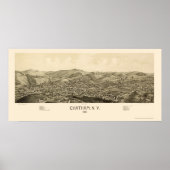 Chatham, NY Panoramic Map - 1886 Poster (Voorkant)