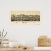 Chatham, NY Panoramic Map - 1886 Poster (Keuken)